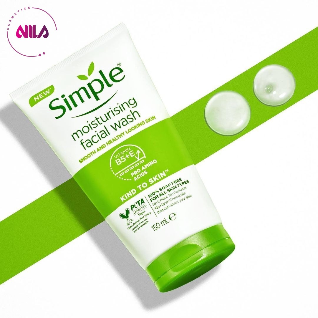 ژل شست و شو صورت سیمپل آبرسان مدل Moisturising