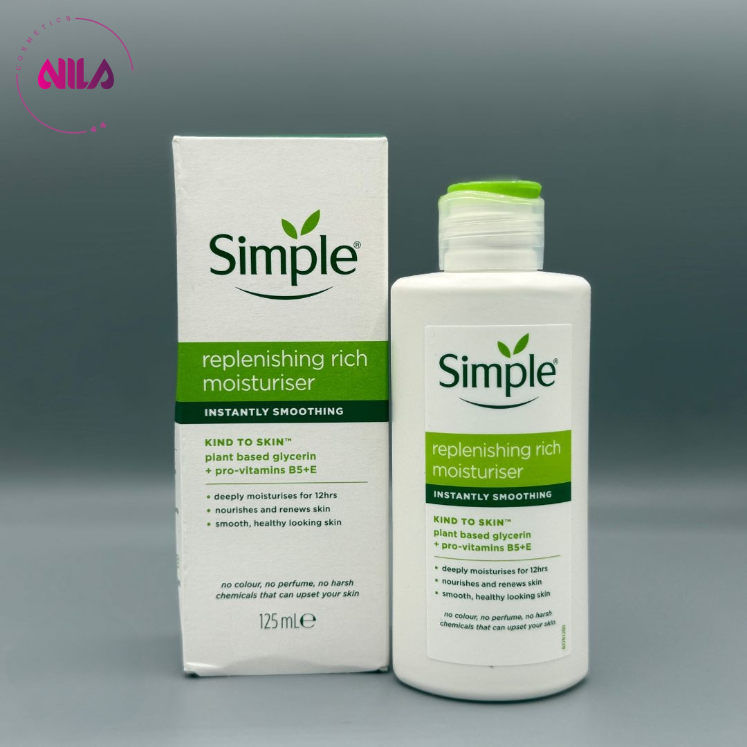 کرم مرطوب کننده و آبرسان سیمپل مدل ریچ 125 میل Replenishing rich