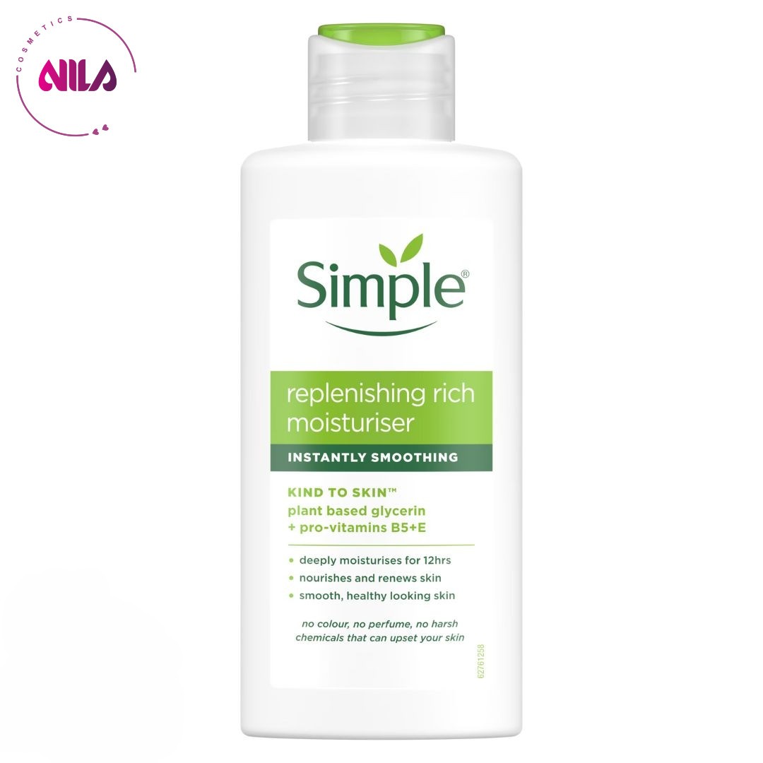 کرم مرطوب کننده و آبرسان سیمپل مدل ریچ 125 میل Replenishing rich