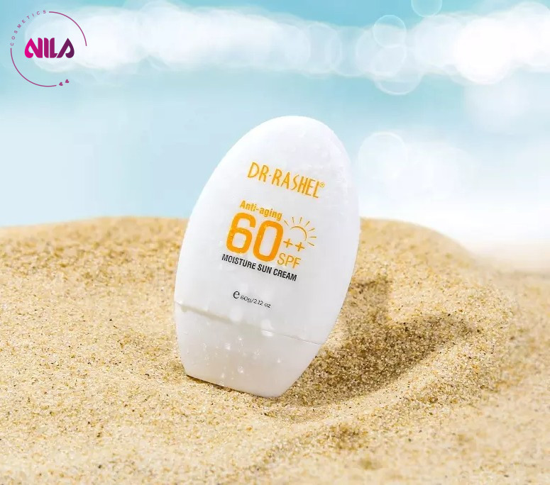 کرم ضد آفتابspf60 دکتر راشل اورجینال مرطوب‌کننده و ضدجوش 60گرم DR RASHEL Anti-aging and Moisture Sun Cream SPF 60