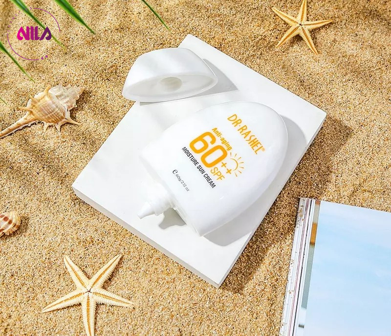 کرم ضد آفتابspf60 دکتر راشل اورجینال مرطوب‌کننده و ضدجوش 60گرم DR RASHEL Anti-aging and Moisture Sun Cream SPF 60
